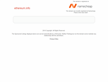 Tablet Screenshot of ethereum.info